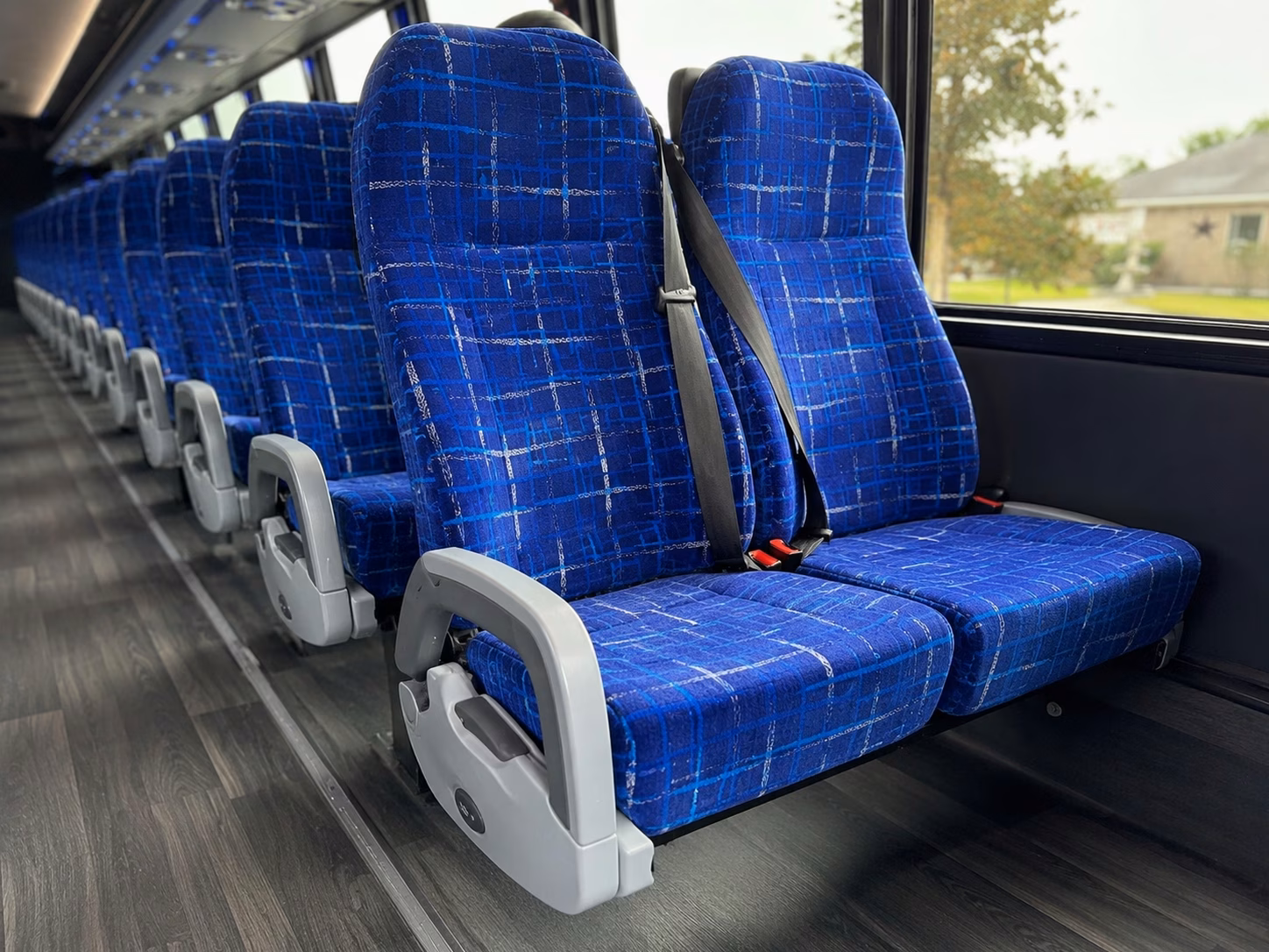 concord charter bus interior