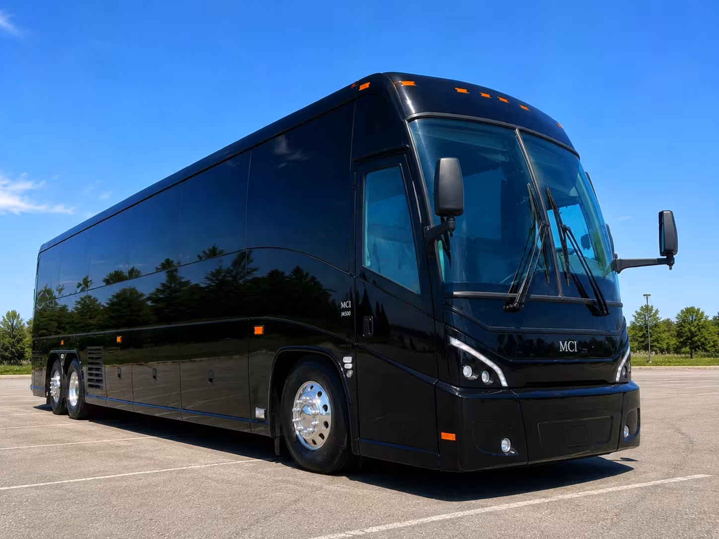 concord charter bus rental exterior
