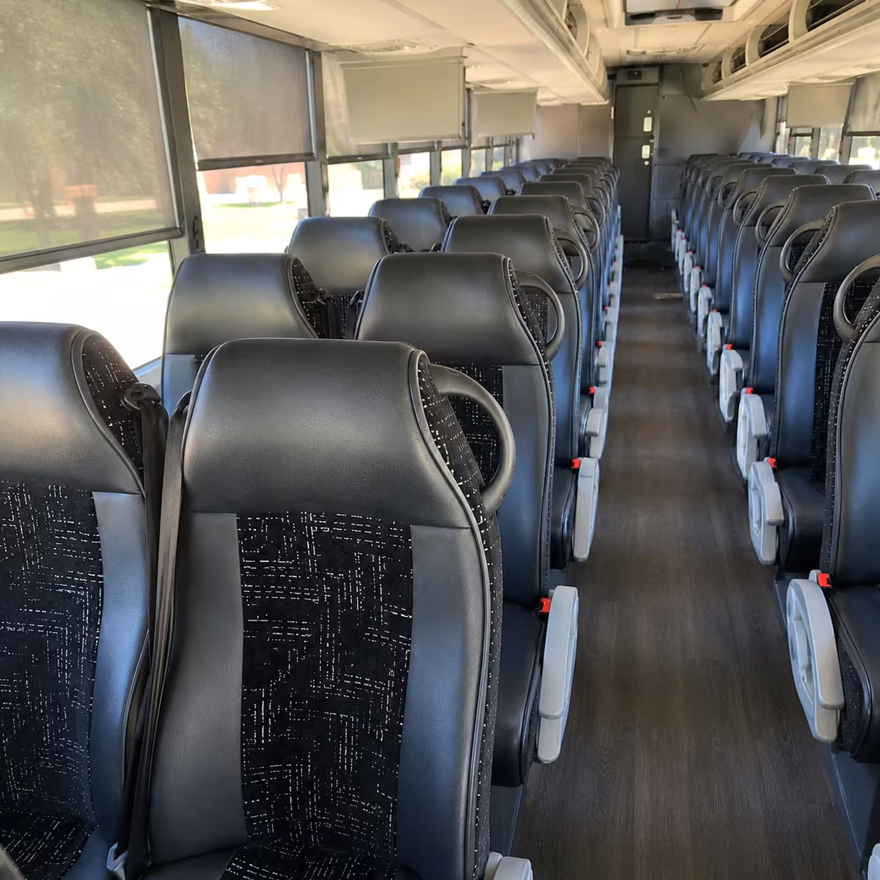 concord charter bus rental interior