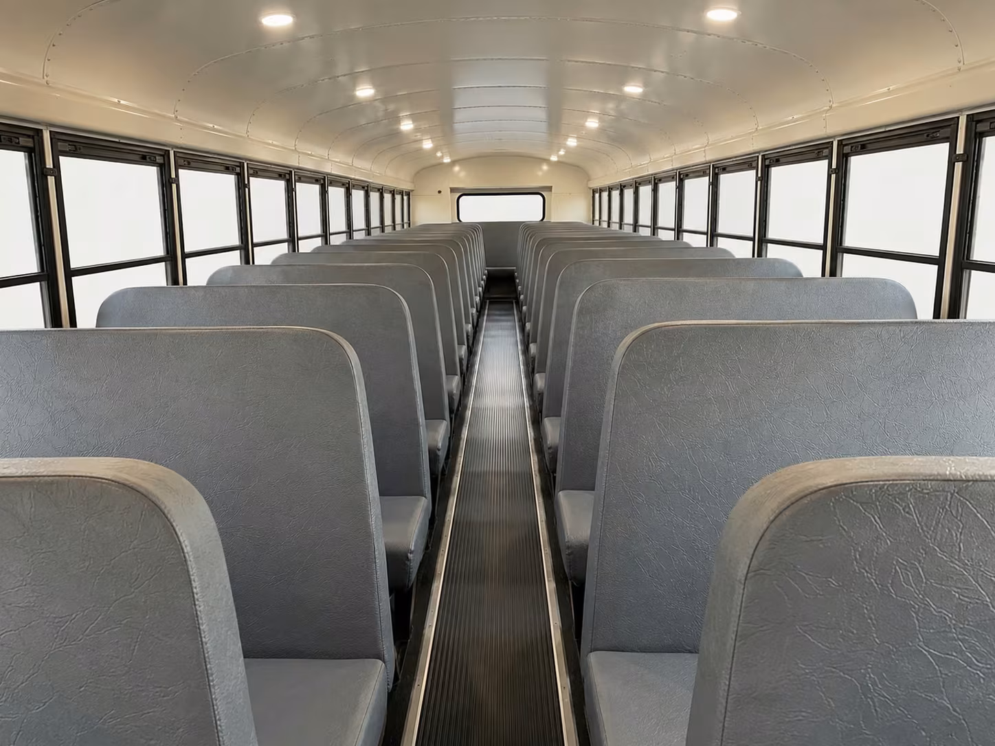 school bus inside