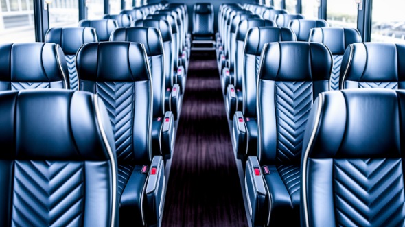 concord 55 passenger charter bus inside