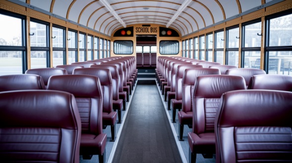 school bus rental interior concord